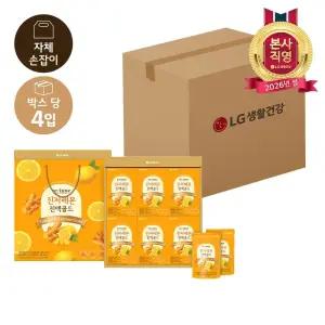 설식품선물세트 리튠 진저레몬진액 골드 50ml*24포x4개