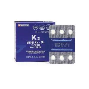 일양약품 비타민K2D3 프리미엄 MK-7 미니정 6박스(12개월분)