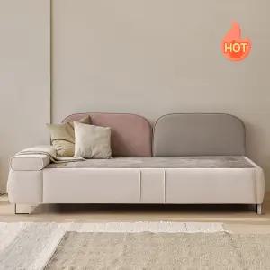 [가구] 흙품 패브릭 황토볼 온열 3인용 흙쇼파