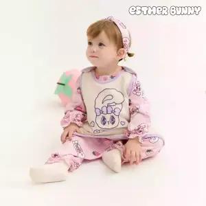 [에스더버니리틀] 러브유핑크버니수면조끼