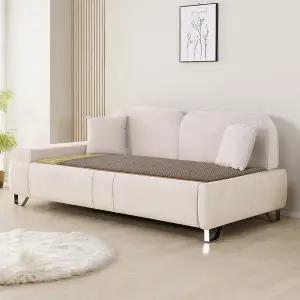 [아씨방가구]흙품 패브릭 세라믹 온열 3인용 흙쇼파