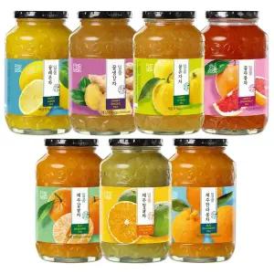 초록원 일품 액상차 1kg x 2개 (유자차 레몬차 자몽차 감귤차 청귤차 한라봉차 생강차)