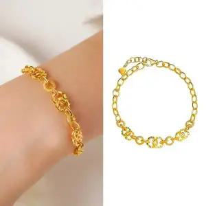 골드앤 순금 24K 더블 써클 체인 팔찌 7.5g