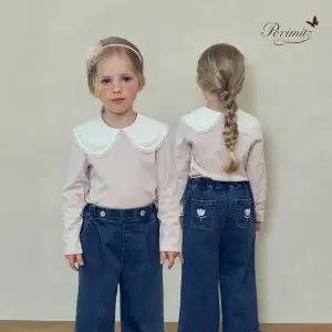 [보리보리/페리미츠]이중카라 티블라우스(P2535T152_10)