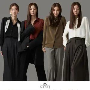 [배우 윤소이가 선택한] 메시제이 25FW 크링클 셔츠블라우스 4종