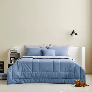 [롯데백화점]닥스 고밀도 브로스 네이비[9] 슈퍼싱글세트[퀼트이불+패드+베개커버1장]