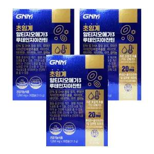 GNM자연의품격 초임계 알티지오메가3 루테인지아잔틴 1050mg x 30캡슐 3개-