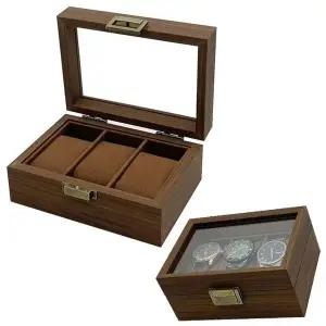 시계보관함 원목 시계 수납함 보관함 우드 케이스 진열장 (WFJYGQY)