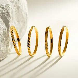 골드앤 순금 24K 컷팅 반지(일자/사선/사각/마름모)