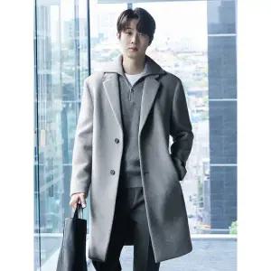 [롯데백화점]프로젝트엠 남성 투버튼 캐시미어 싱글 코트 EPE4CC1402