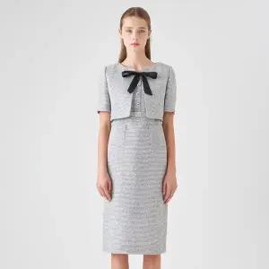 [롯데백화점]케네스레이디 배색 리본타이 원피스 (EWOPOF08)