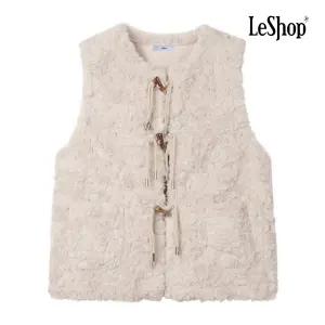 [롯데백화점]르샵 페이크 퍼 더플 베스트 BPAVT005A