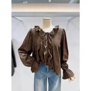 [갤러리아] [LAP]도트프릴넥 리본블라우스 (AR7XB460)