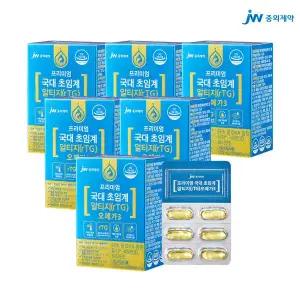 JW중외제약 본사직영 국대 초임계 알티지 rTG 오메가3 1022mg 30캡슐, 6개
