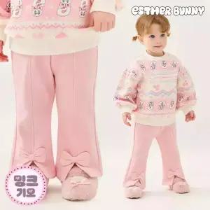 [에스더버니리틀] 큐티리본부츠컷밍크기모팬츠