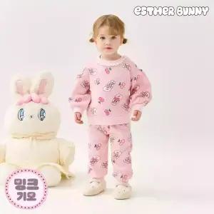 [에스더버니리틀] 깜찍레이스프릴밍크기모상하복