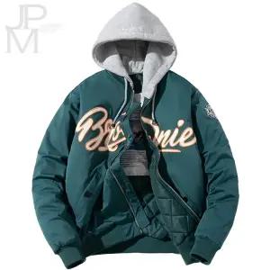 제이피엠 남자 후드 야구점퍼 스타디움자켓 겨울 후드 항공점퍼 블루종 누빔 아우터 봄 가을 겨울 3계절 착용가능 GA24