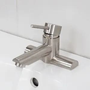 무광 4인치 세면수전 투홀 세면대 세면기 욕실 화장실 수도꼭지