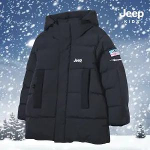 [지프키즈](신세계 사우스시티) 왜고니어 배색 구 찌 하프 롱 다운점퍼 KP4JPU414