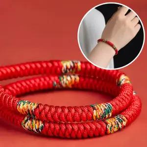 오색팔찌 불교 굿즈 포인트 액세서리 세사 용품 오색실 오방실 행사 오복 실타래