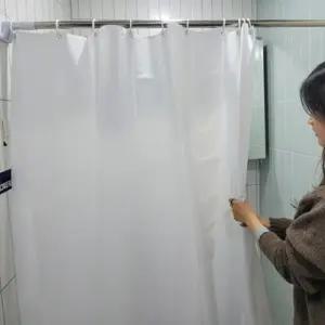 무늬없는 화이트 샤워커튼 욕실 욕조 방수 비닐 무지 화장실 공간분리 커텐