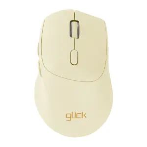지클릭커 쓸떼많은 다쿠아즈 무소음 무선 블루투스 마우스 옐로우