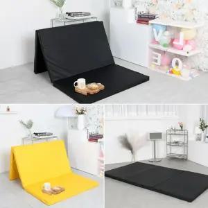 소 3단 생활방수 레자가죽 접이식매트리스 매트 토퍼 바닥 생활방수매트리스