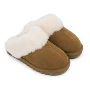 (여성) 9종 엘라라 ELARA 천연소가죽 2CM 양털 슬리퍼 K2906