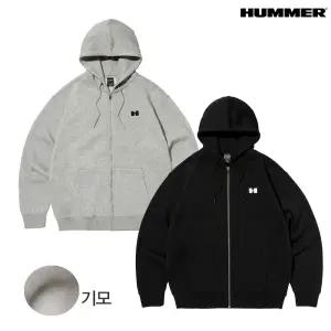 [험머][험머] 공용 H로고 베이직 기모 후드 집업_HB3ZU1500M