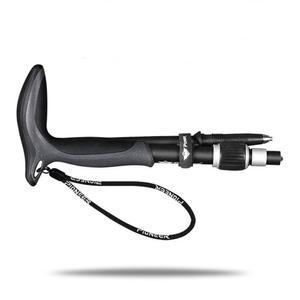 파이오니어 탄소 섬유 매트 워킹 지팡이 하이킹 섹션 캠핑용 스틱 야외 초경량 핸들