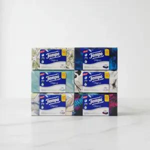 템포 휴지 갑티슈 프리미엄 4겹 화장지 100매입 9개