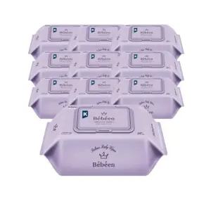 베베앙 센시티브 아기 물티슈 캡형 80매 10개