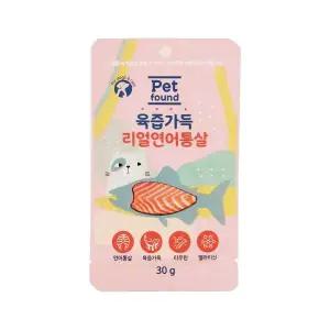 펫파운드 습식 영양 대용량 고양이간식 육즙가득 리얼연어통살 30gx30p
