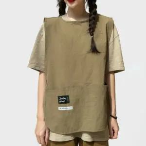 조끼형 앞치마 유치원 인쇄가능 카페 바리스타 업소치마 방수