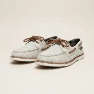 MALBON X SPERRY 모카신 보트슈즈 IVORY MAN)