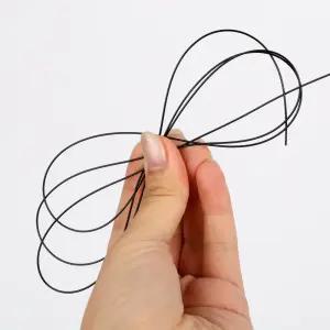 불꽃마켓 다이얼 신발 호환 교체끈 와이어끈 검정 100cm 와이어신발끈 다이얼교체끈