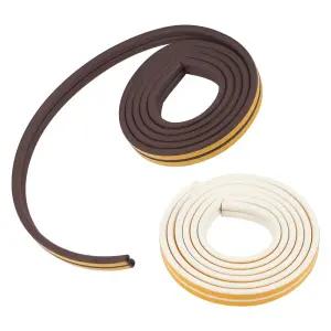 문틈막이 문풍지 D형 2M 2줄 색상랜덤 단열 외풍 차단/패킹/고무/문/틈/막이/방문/틈새/창문/현관문/풍지