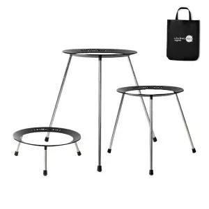 리빙아트 그리들 화로 받침대 스탠드 3단 화로대 그릴 스토브 파우치 포함