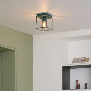 깔끔 상자모양 메탈프레임 모던 1구 직부등 사무실 원룸 지하실