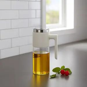 헬로제인 304스텐 고급형 자동개폐 유리 오일병 500ml