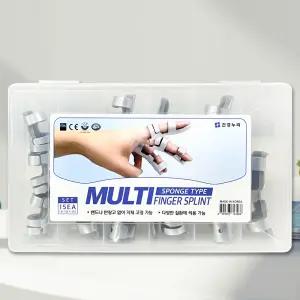 건강누리 멀티 핑거 스프린트 Set 스펀지형 알루미 부목 손가락고정 손가락지지대