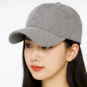 2ea 데일리 골지 코듀로이 캡모자 무지 볼캡 야구모자 남녀공용