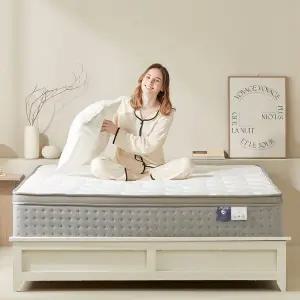 하이얀 포켓스프링 하품 매트리스 타이트탑/유로탑 오래써도 변함없는 편안한 매트리스