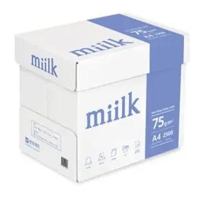 밀크 A4 복사용지 복사지 A4용지 milk 75g 2500매 1박스