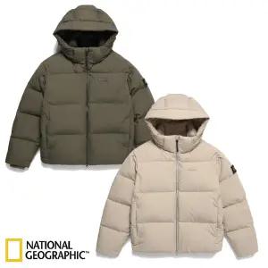 [내셔널지오그래픽] (N244UDW151) 공용 카이만 숏기장 구스 후디 다운 점퍼