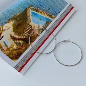 [하프클럽/]링 심플 빅 귀걸이 베이직