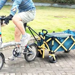 자전거 웨건 짐수레 카트 자전거웨건 연결 리어카