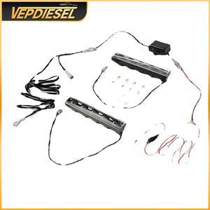 메르세데스 호환 벤츠 호환 G클래스 G500 G63 G65 AMG 2002-용 W463 LED 주간 주행등 DRL 블랙 세트 포프