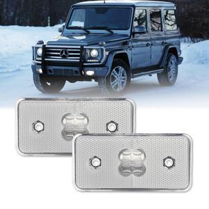 메르세데스 호환 W463 G 클래스 G500 G63 AMG 전면 후면 사이드 마커 라이트 하우징 2002-2014
