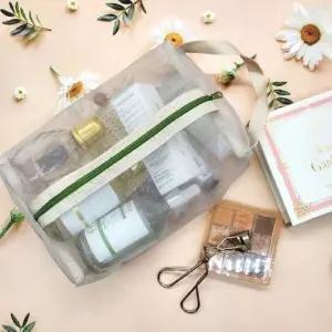 파우치 가방 메쉬 지퍼형 화장품 가방 파우치 대형 (WFJPVL4)